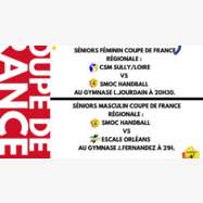 1er Tour - COUPE DE FRANCE pour nos équipes Seniors