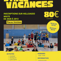 STAGE VACANCES OCTOBRE